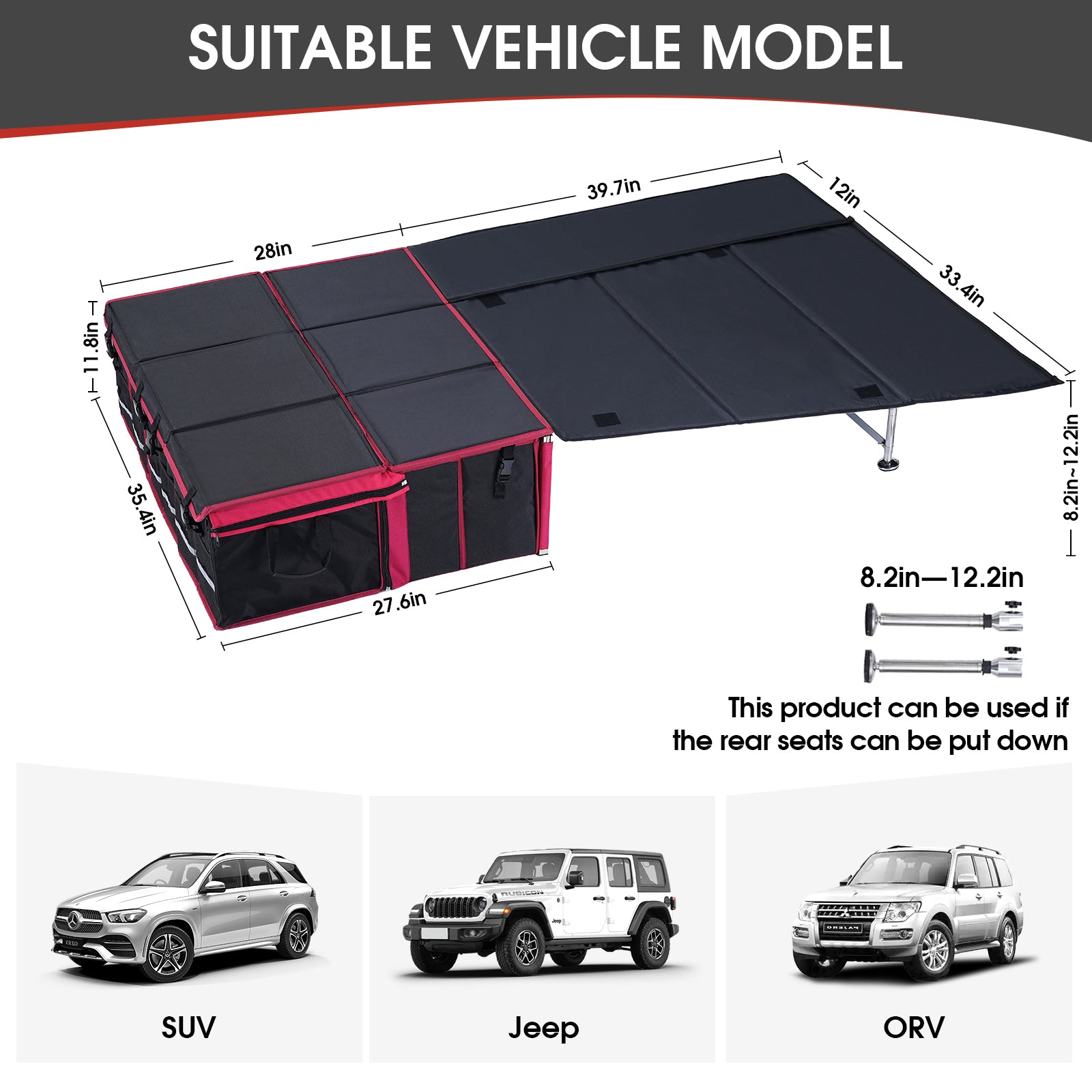 Roamlen Stowbed - Car Bed with Storage Box