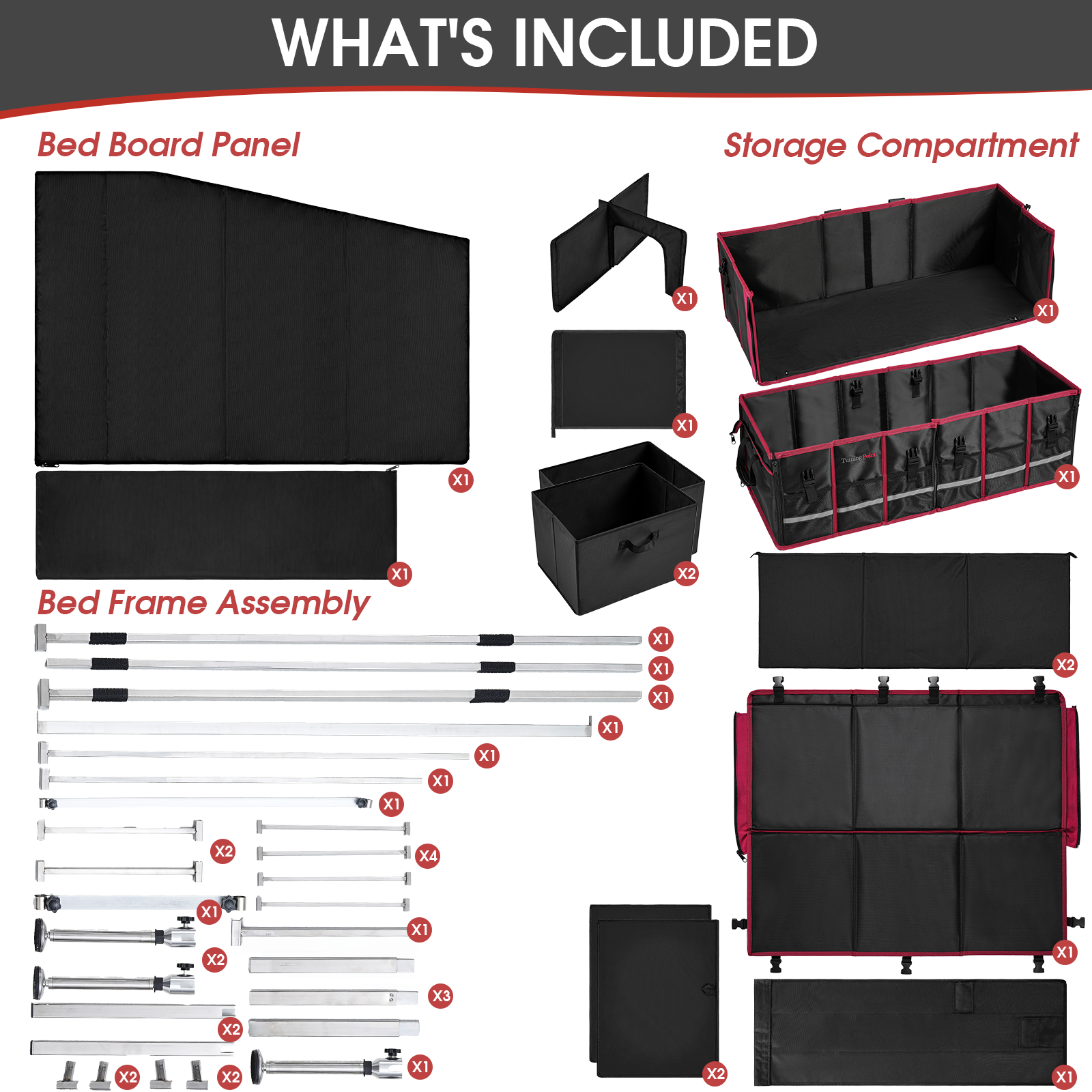 Roamlen Stowbed - Car Bed with Storage Box