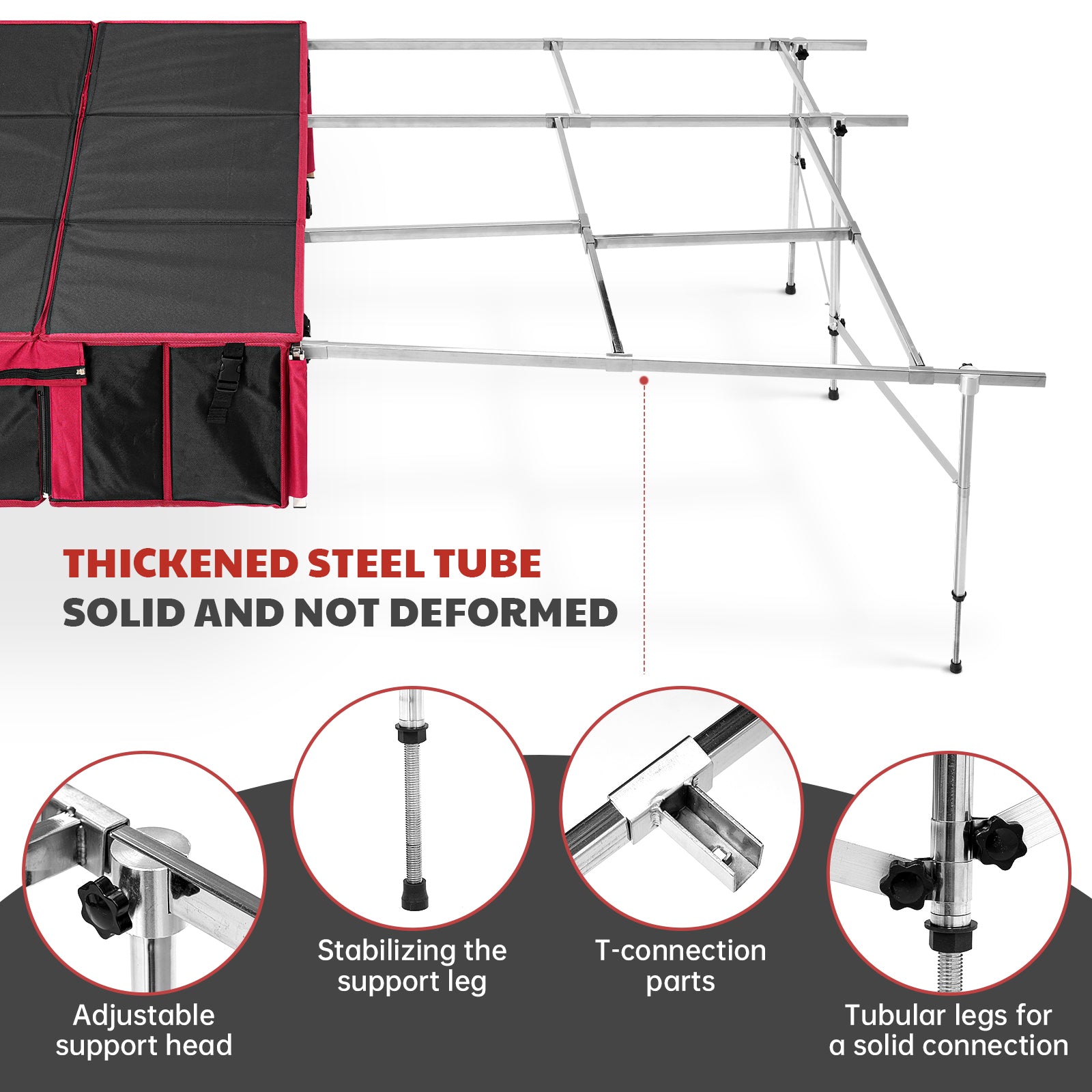 Roamlen Stowbed Set for Two Persons Car Bed with Storagebox