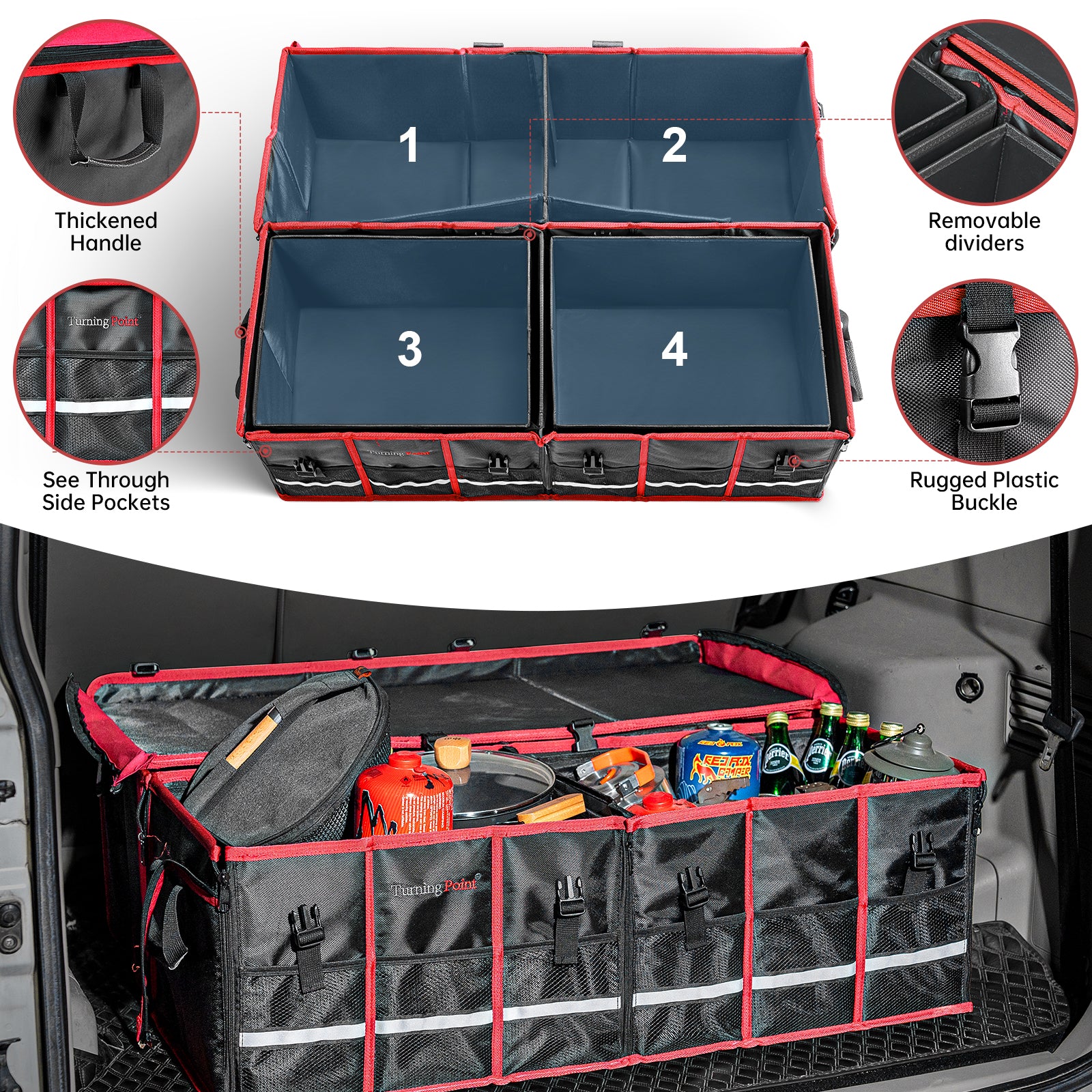 Roamlen Stowbed Set for Two Persons Car Bed with Storagebox